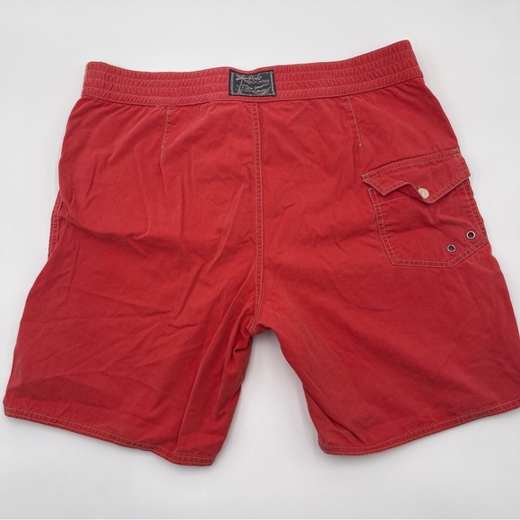 VTG Polo Ralph Lauren Mens Large Red Swim Trunks Board Short Big Pony Mesh Lined - Picture 3 of 10